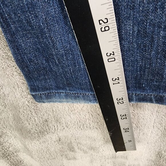 Womens American Eagle Blue Denim Jeans True Boot Mid Rise Size 6 - Picture 9 of 11